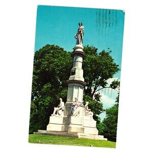 Soldiers National Monument Postcard Gettysburg Battlefield PA 1979 Writing Stamp